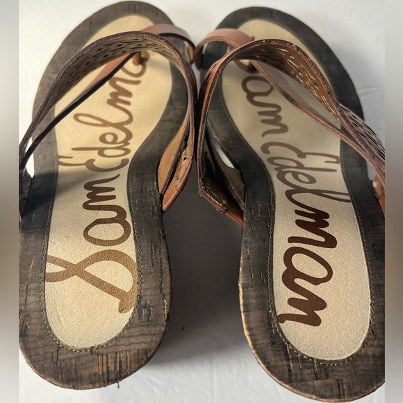 Sam Edelman | Nylee Brown Wedge Sandal size 9M - Picture 9 of 9